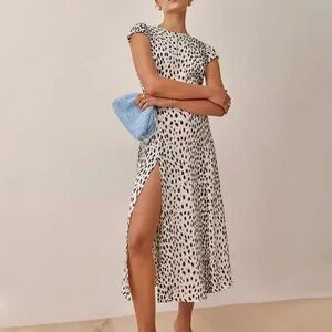 Reformation Gavin Dress in Cheetah Sz 6